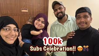 Mini Celebration for @RahidsolkarVlogs bhai’s 100k Subscribers  | Meenaz Khalfe