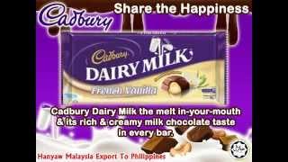 Cadbury Choco Bar Dairy Milk French Vanilla | Hanyaw Malaysia Export To Philippines