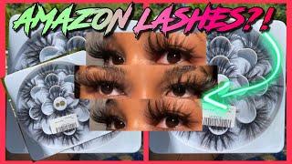 AMAZON 25mm MINK LASHES REVIEW | very affordable lashes