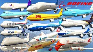 GTA V: Every Boeing Cargo Airplanes Pack Best Extreme Longer Crash and Fail Compilation