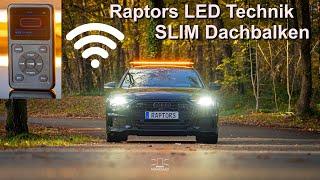 Raptors LED Technik Dachbalken Slim ECE R65 // Funkfernbedienung