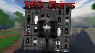 100 Cosmetic Skin Pack MCBE || Works On The Hive