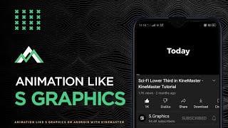 How to create text animation intro like S Graphics || Android Motions