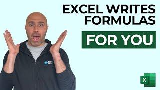 Get Excel to Write Formulas FOR YOU  (Formula by Example in Excel)