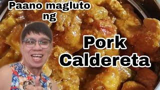 Paano magluto ng "Pork Caldereta"