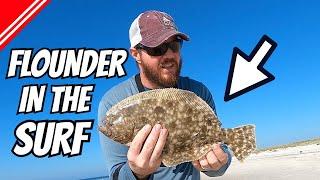 How To Catch FLOUNDER In The SURF!