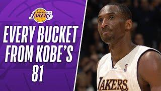 EVERY BUCKET From Kobe Bryant's 81-PT Performance!