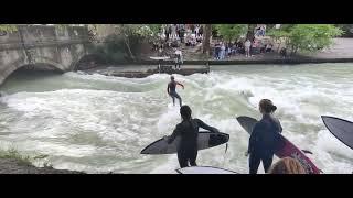  Big Show Eisbachwelle München 3- Surfen Bayern - Surfing Isar Munich During Oktoberfest 2024 ‍️