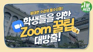 zoom  사용법 꿀팁! 대학생이라면 무조건 시청하세요