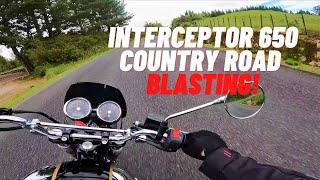 ROYAL ENFIELD INTERCEPTOR 650 | Motovlog Country Road Blast!