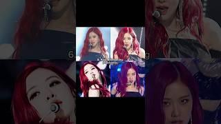 Top 6 Kpop female idols who owned red hair ️ #shorts #blackpink #kpop #redhair #edit