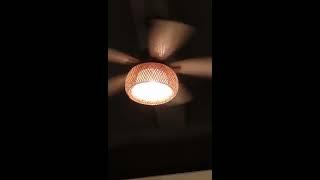 Bamboo ceiling fan light