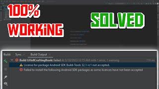 How to Fix "License for Package Android SDK Build Tools Not Accepted" Error