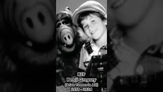 RIP Benji Gregory(Brian Tanner) 1978 - 2024 #restinpeace #alf #briantanner