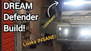 My CUSTOM Land Rover Defender Build! Xenons, Black Pack, Armour DREAM Transformation! Part 2