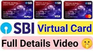 State Bank of India Virtual Debit card Full details Video 2024 !!