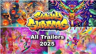 Subway Surfers 2025 All Trailers Till Date.....