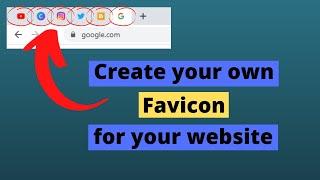 How to make a FAVICON for your WEBSITE (2021) | Favicon kaise banaye