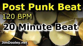 20 Minute Backing Track - Post Punk Drum Beat 120 BPM