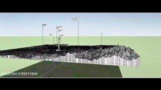 Klang Valley Terrain in 3D and Elevation Profile from Batu Dam to Port Klang