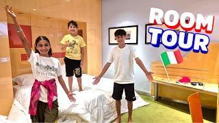 Our Room Tour in Rome Italy with HZHtube family vlog