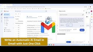 How to Write an Automatic AI Email in Gmail with Just One Click
