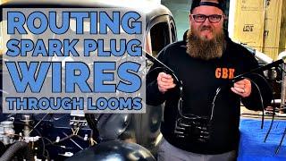 Routing Spark Plug Wires in Looms, Ford Flathead