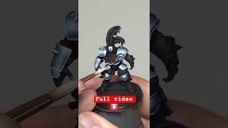 How to paint NMM only brush #warhammer #gamesworkshop #miniaturepainting #bloodbowl