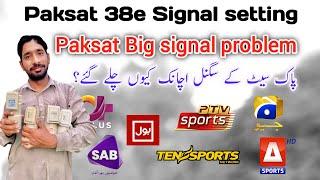 Paksat 1R 38e 4feet dish setting in Pakistan | Paksat 38e Big problem| Paksat 1R 38e