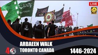  Live-Arbaeen Walk-1446/2024 | 13-Safar-1446-2024 |  Queens Park Toronto Canada | On Hyder TV