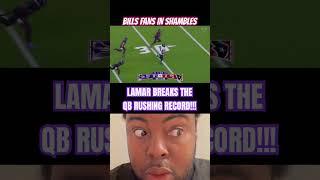 Lamar Jackson SHATTERS QB rushing record and Bills fans are in SHAMBLES!!! #nfl #lamarjackson