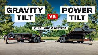 Gravity Tilt vs Power Tilt Trailer | It's not what you think! G8X vs T8X Tilt Trailer Comparison