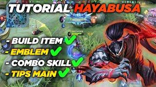 LATEST HAYABUSA MOBILE LEGENDS TUTORIALS! THE WORST HAYABUSA BUILD ITEMS ! HOW TO PLAY HAYABUSA ML !