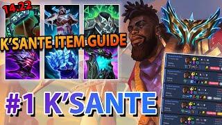 #1 CHALLENGER K'SANTE ITEM GUIDE 14.22 | Aatreus [Top 50 NA]