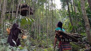 Orphan Girl Goes Into The Forest And Discovers A House On A Tree, Green forest monster, Ly Tu Sa