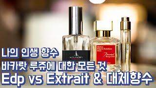 저의 인생향수 바카랏 루쥬를 소개합니다. Edp와 Extrait 비교부터 대체향수까지, 바카랏 루쥬에 대한 모든 것!