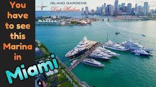 Explore Island Gardens Marina in Miami, Florida