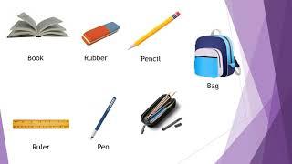 Klasa II - School Objects - Mjetet shkollore ne Gjuhen Angleze