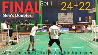 Nice Angle॥FINAL!Men's Doubles॥Nibir &Subhakar VS Sangram& Suraj॥Inter-District Badminton Tournament