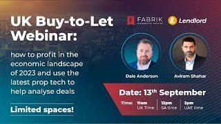 UK Buy to let Webinar 2023 - Latest market insights and How to analyse deals with Lendlord