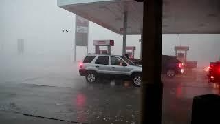 Insane South Dakota Storm Chase - Wind Driven Hail!