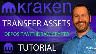 KRAKEN - DEPOSIT & WITHDRAW CRYPTO - TUTORIAL - HOW TO TRANSFER COINS TO AND FROM KRAKEN (UPDATED!)