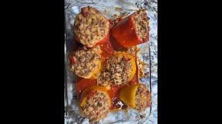 Jay's Extra Cheesy Stuffed Bell Peppers