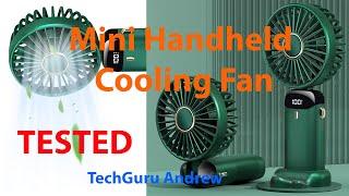 Portable Fan Mini Handheld Rechargeable With LED Display