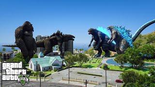 Godzilla, Ultima Godzilla vs Kong, Zilla 98 Epic Battle ( GTA V Mods )