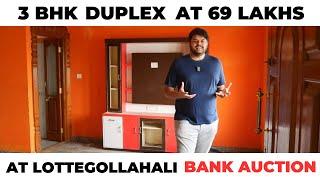 3BHK Duplex for ₹69 Lakhs Near Ramaiah College - Bangalore Bank Auction Deal