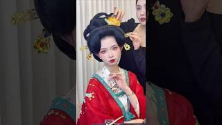 网红风复原唐制妆造 #makeup #汉服 #beauty #化妆