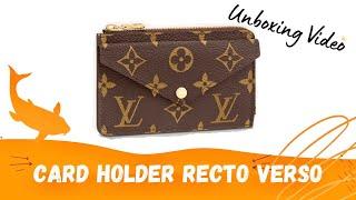 LOUIS VUITTON CARD HOLDER RECTO VERSO || UNBOXING VIDEO