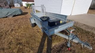 Stirling Galvanized 4x8 Utility Trailer with Upgrades