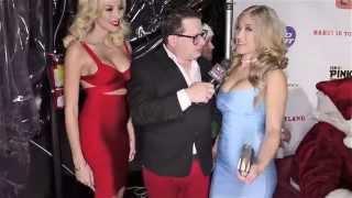 Khloe Terae and Stefanie Knight at Babes in Toyland Charity Drive